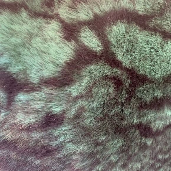 Fur Soft Plush Python Crossbody/Clutch- Style 2 Green/Blk - Picture 6 of 11